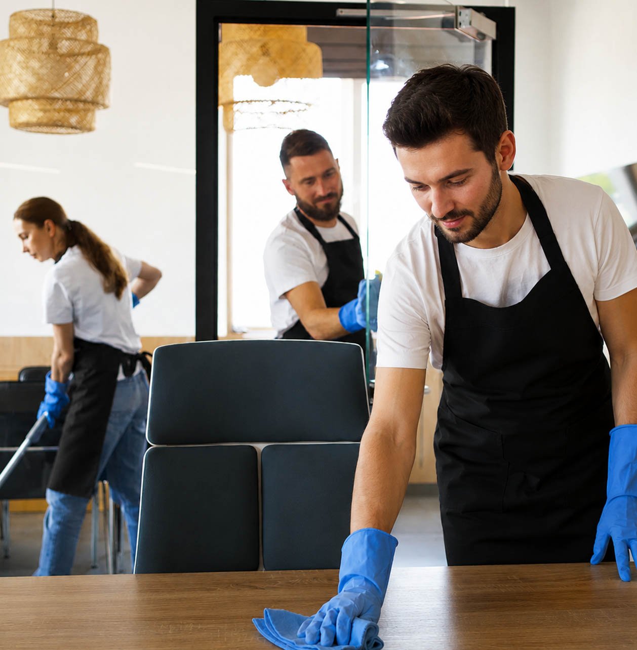 Professional DBS checked cleaning operatives in the East Midlands