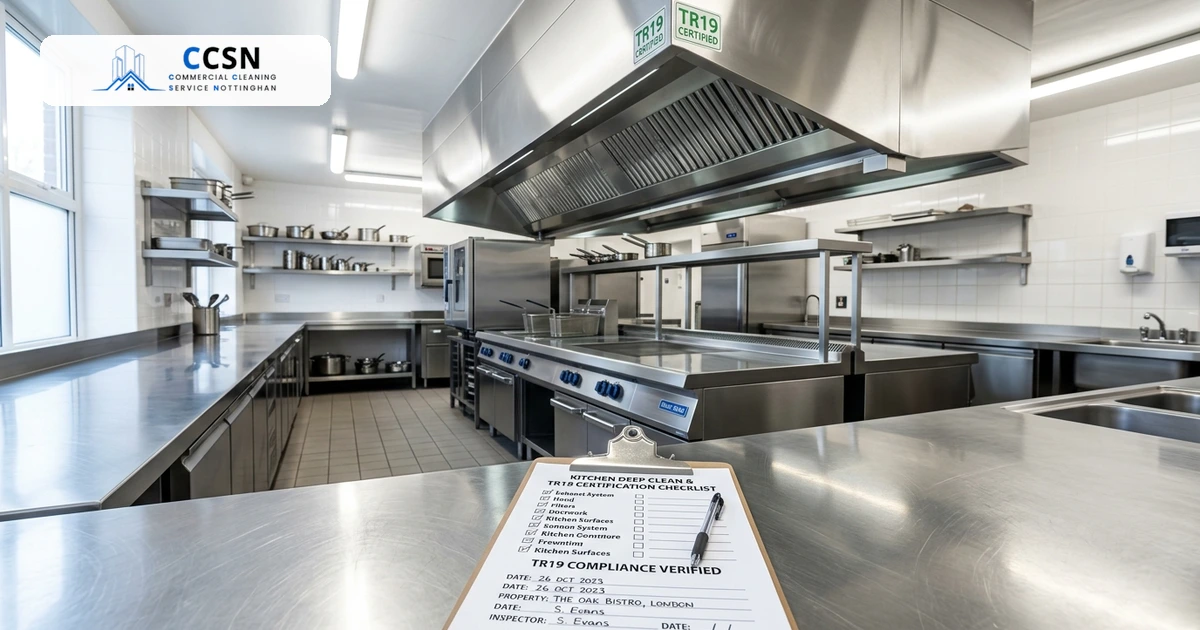 Commercial Kitchen Deep Cleaning Certificate UK TR19 Standards and Compliance Guide