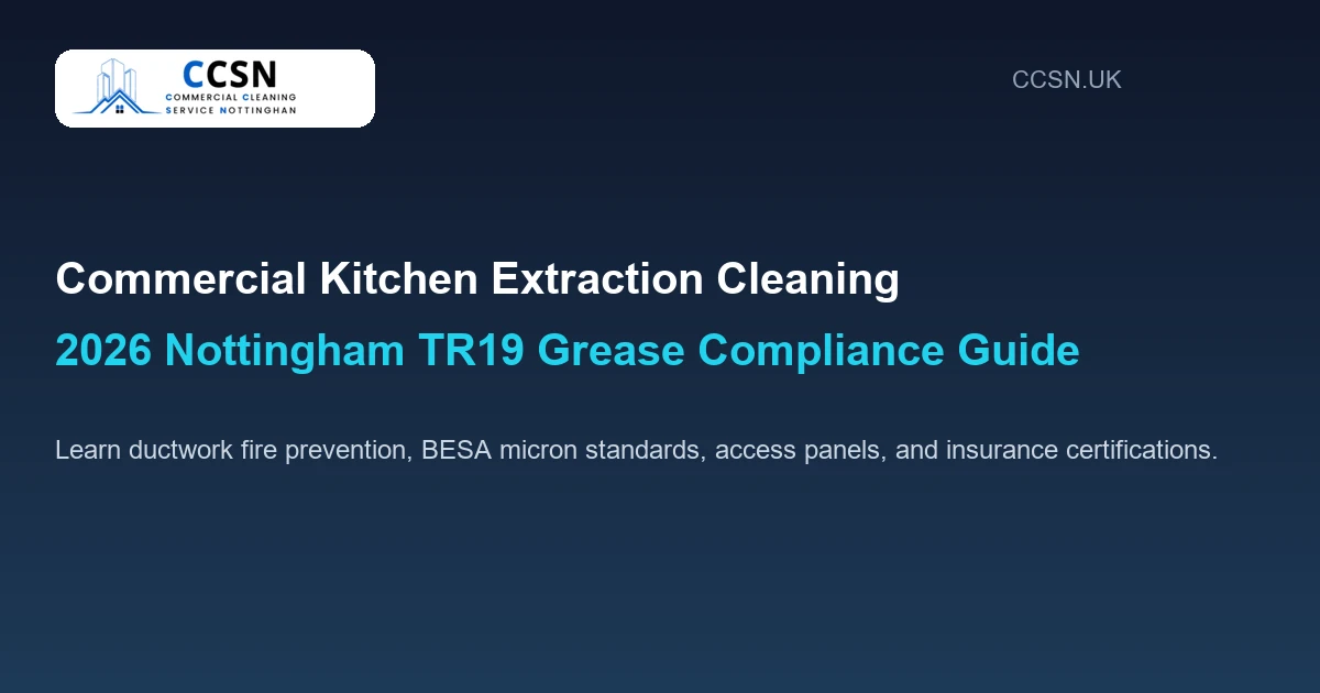 Commercial Kitchen Extraction and TR19 Grease Duct Deep Cleaning 2026 Nottingham Compliance Guide