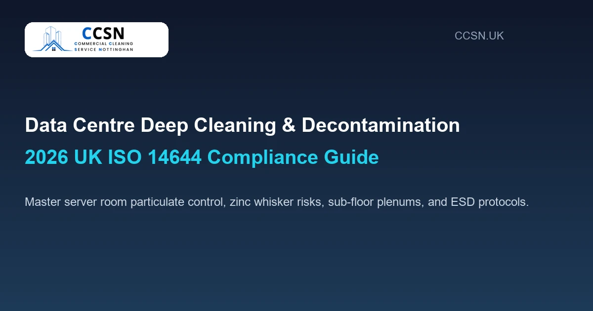 Data Centre Deep Cleaning and Server Room Decontamination 2026 UK ISO 14644 Compliance Guide