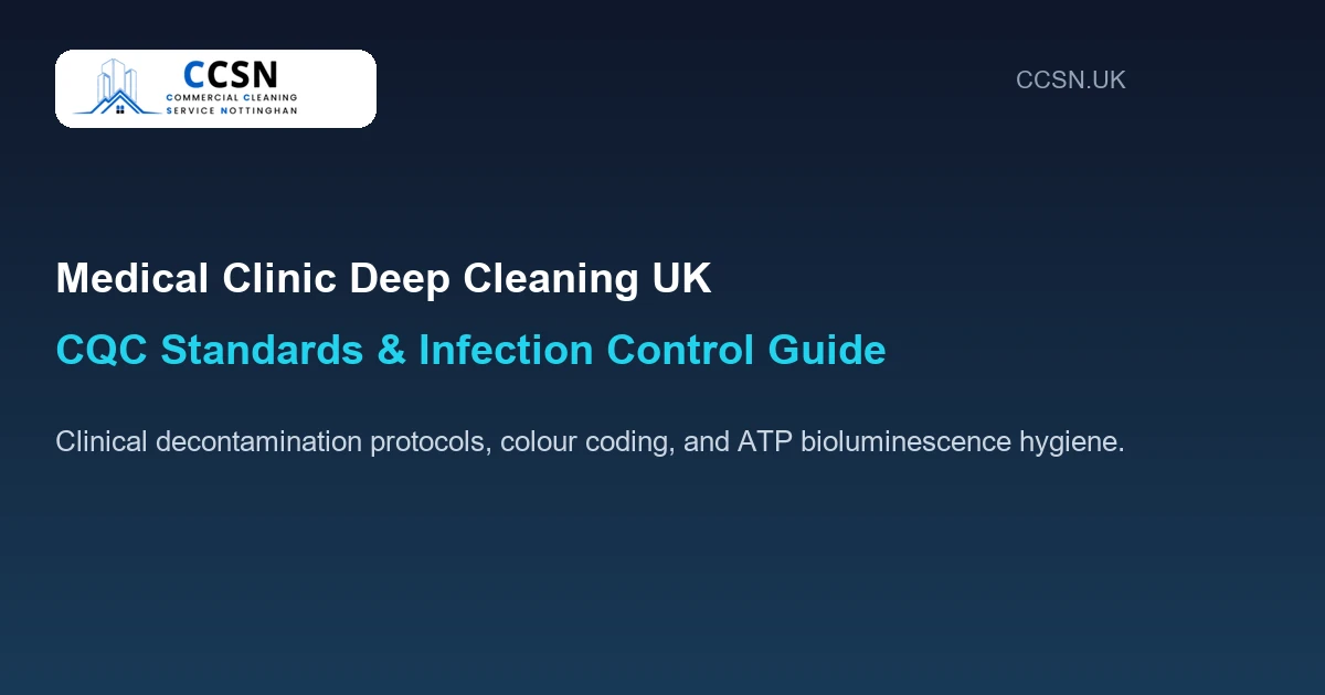 Medical Clinic Deep Cleaning UK CQC Standards