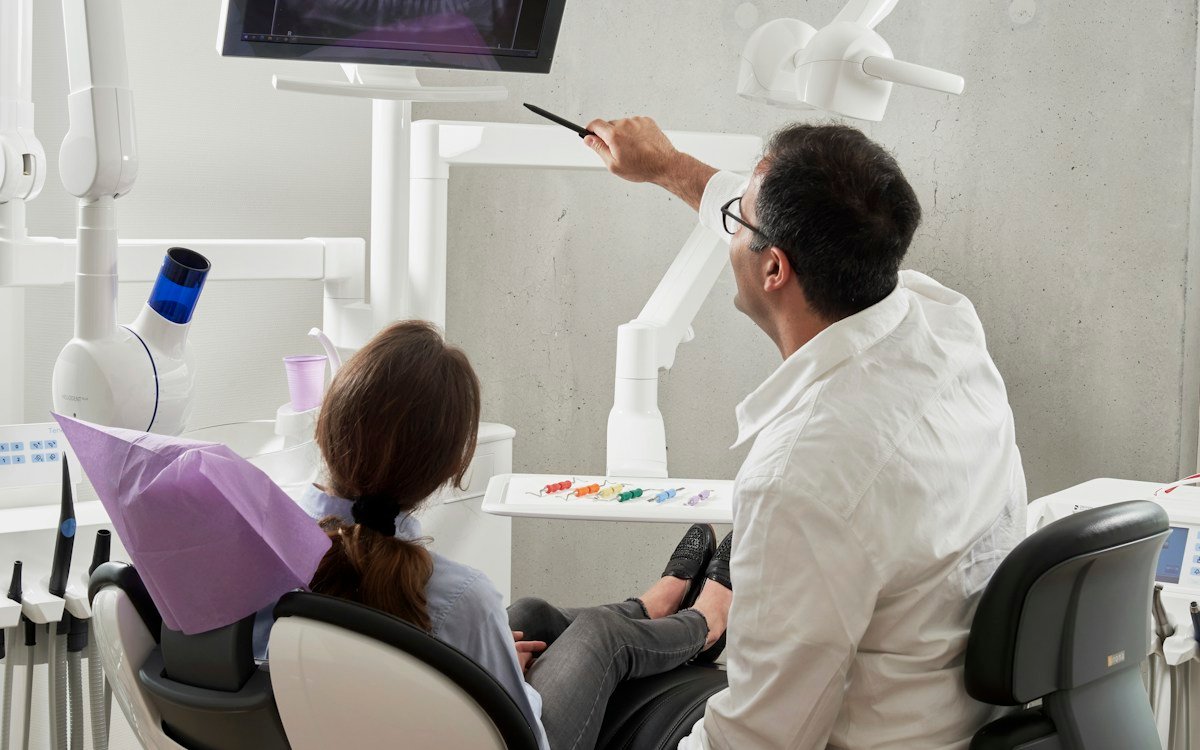 Precision dental clinical tools and aspiration equipment maintained under strict cross-infection control procedures
